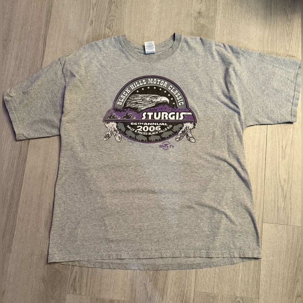 Vintage 2006 Sturgis Rally T-Shirt Skull & Eagle XXL